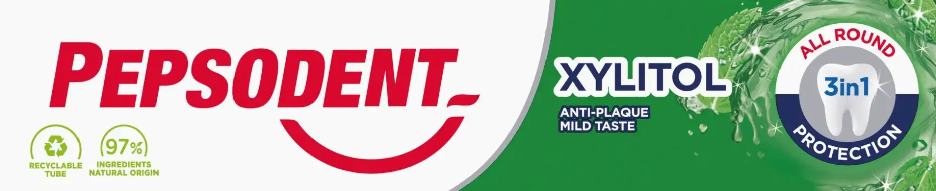 Pepsodent Xylitol Hammastahna Ksylitolia sisältävä fluorihammastahna 50 ml