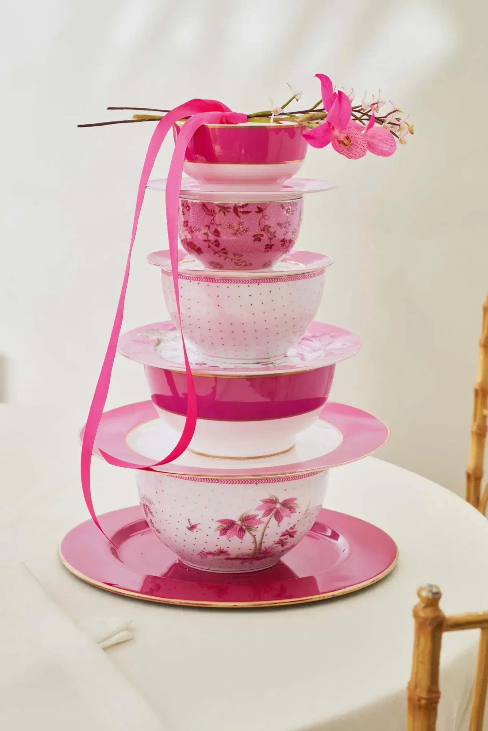 Pip Studio Jolie Flowers kulho 12 cm pinkki