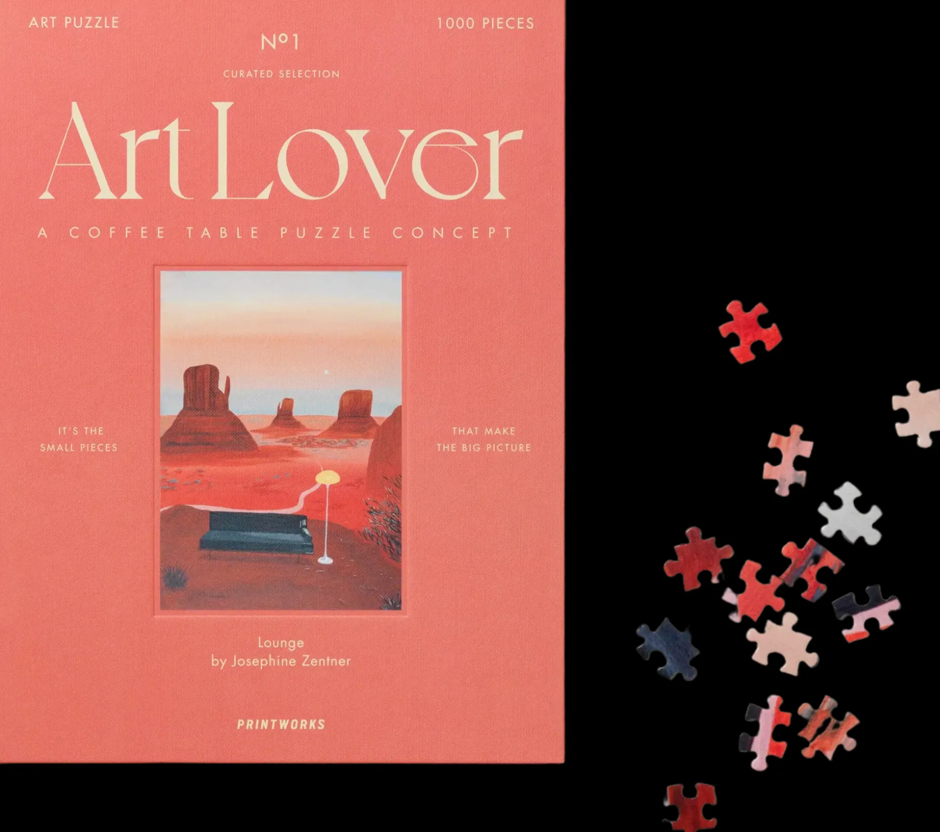 Printworks Art Lover Book palapeli, 1000 palaa