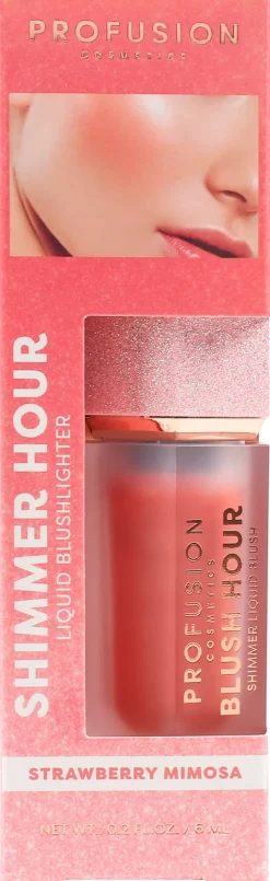 Profusion Cosmetics Shimmer Hour Liquid Blush nestemäinen poskipuna 6 ml