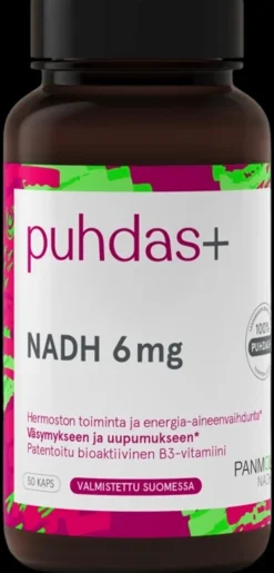 Puhdas+ NADH 6 mg 50 kaps