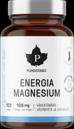 Puhdistamo Energia Magnesium 120 kaps