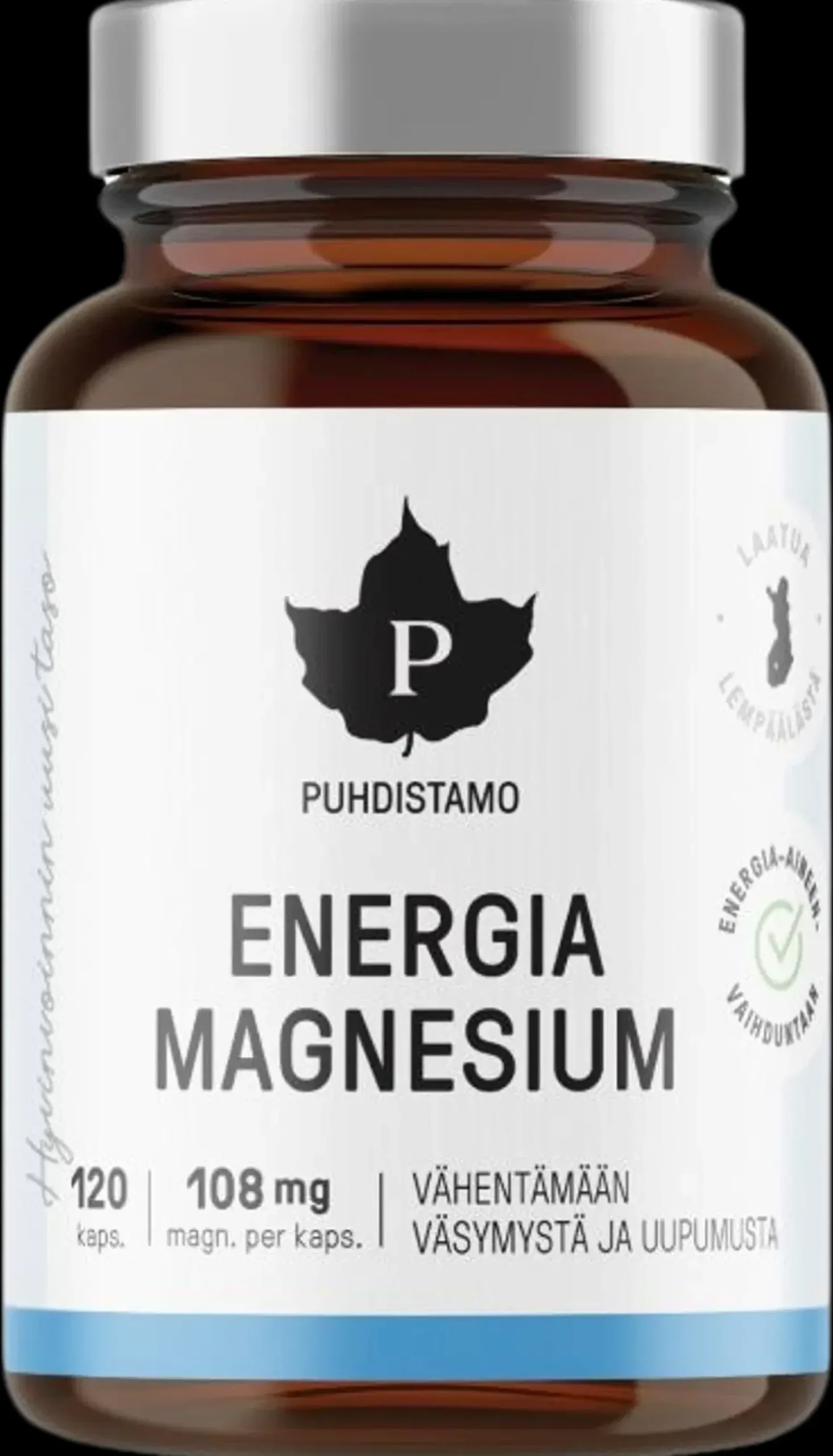 Puhdistamo Energia Magnesium 120 kaps