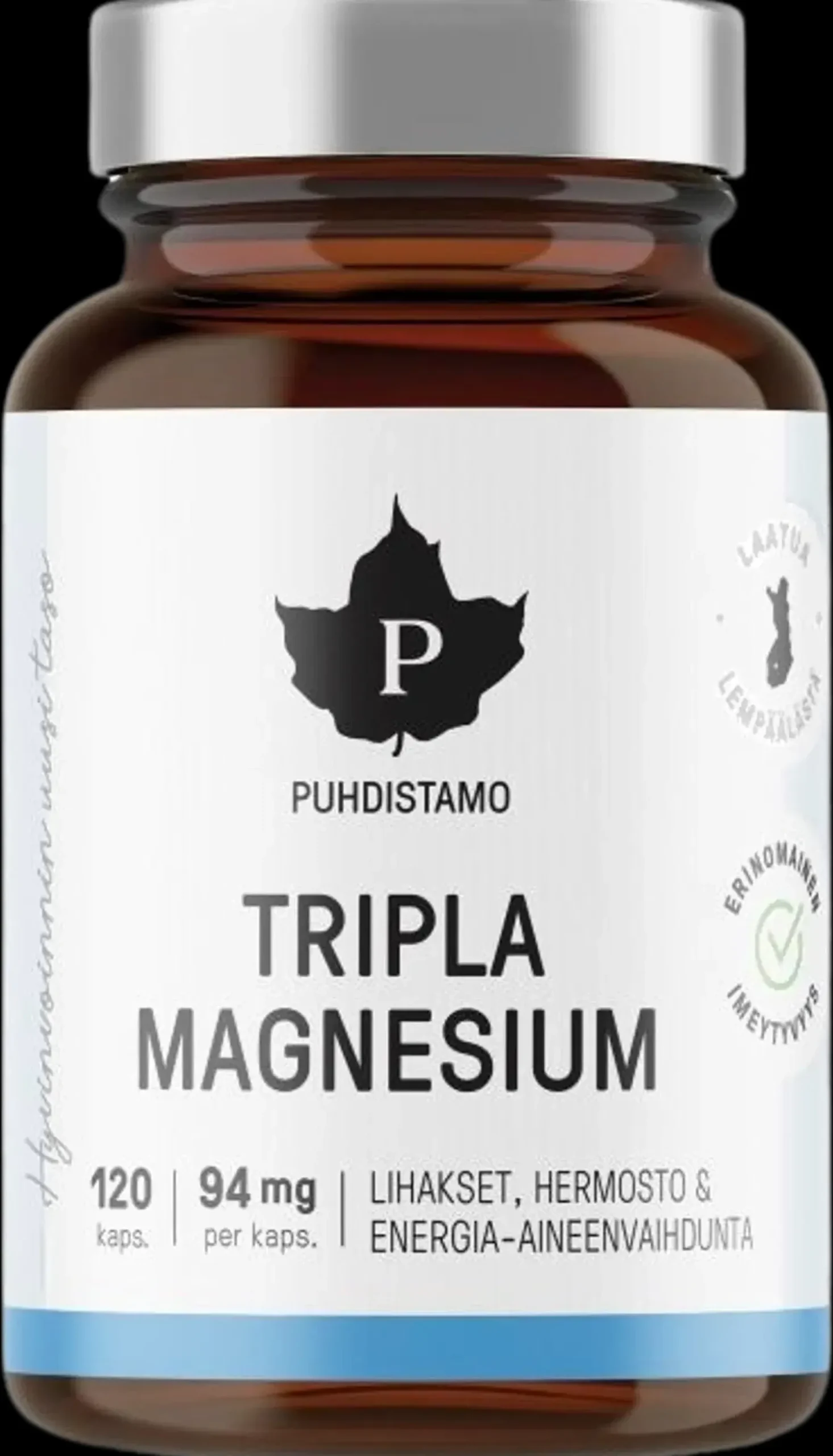 Puhdistamo Tripla Magnesium 120 kapselia