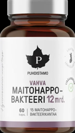 Puhdistamo Vahva Maitohappobakteeri 12 Mrd. 60 kaps