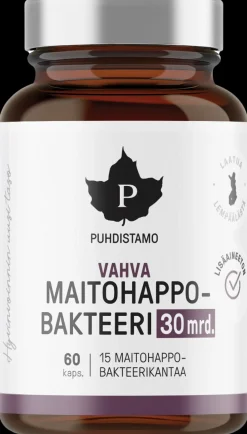 Puhdistamo Vahva Maitohappobakteeri 30 Mrd. 60 kaps