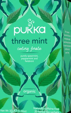 Pukka 20p Yrttitee Three Mint luomu