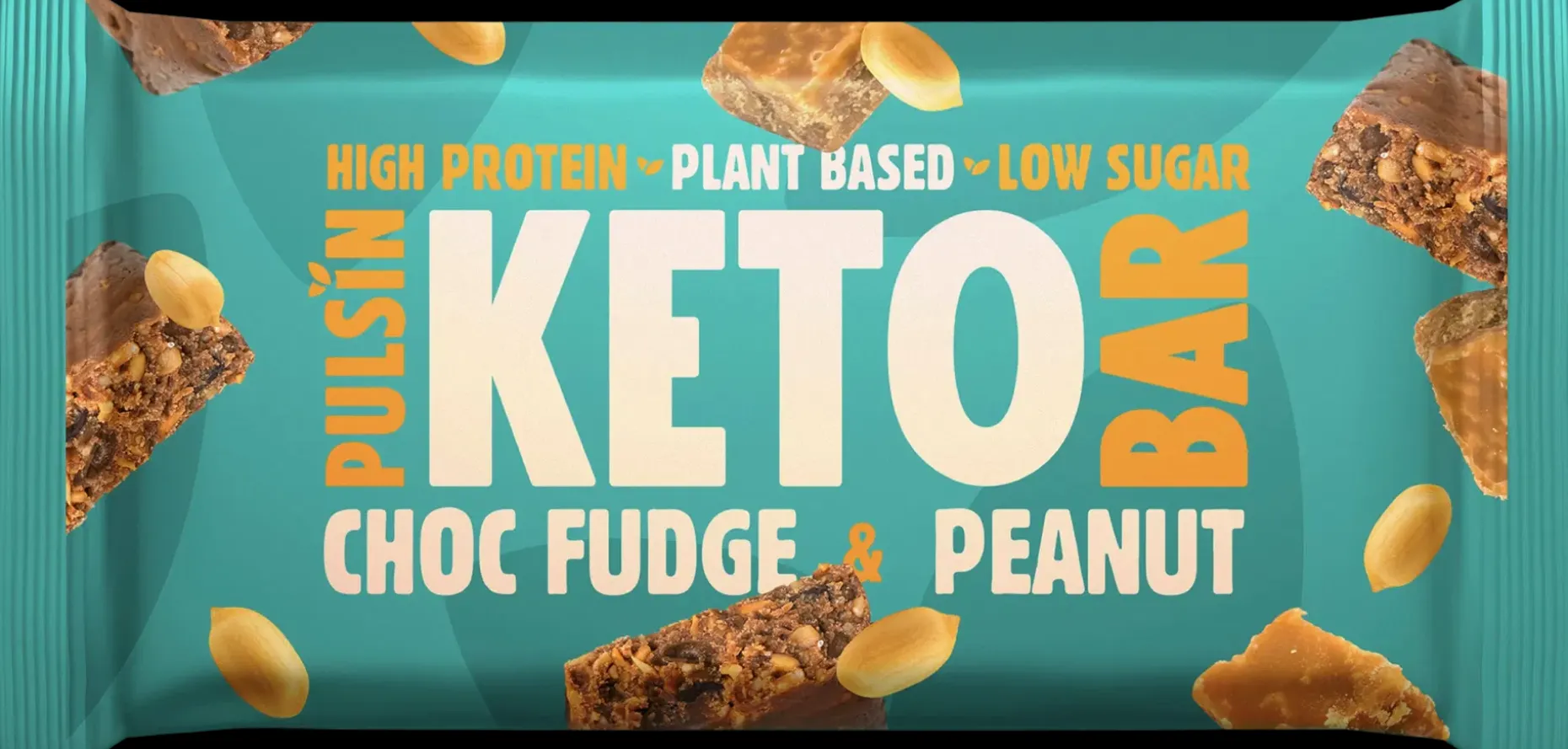 Pulsin Suklaafudge & maapähkinä keto proteiinipatukka 50g