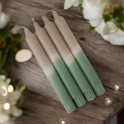 Puttipaja Kruunukynttilä raita salvia puuteri 4 kpl
