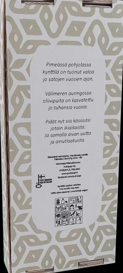 Puttipaja Oliva kruunukynttilä 4kpl valkoinen