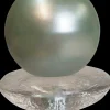 Puttipaja pallokynttilä kannalla salvia metallihohto 7x8cm 2kpl