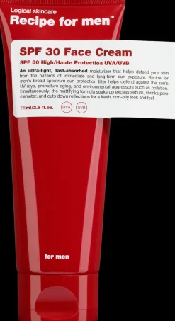 Recipe for Men SPF 30 Facial Moisturizer kosteusvoide 75 ml