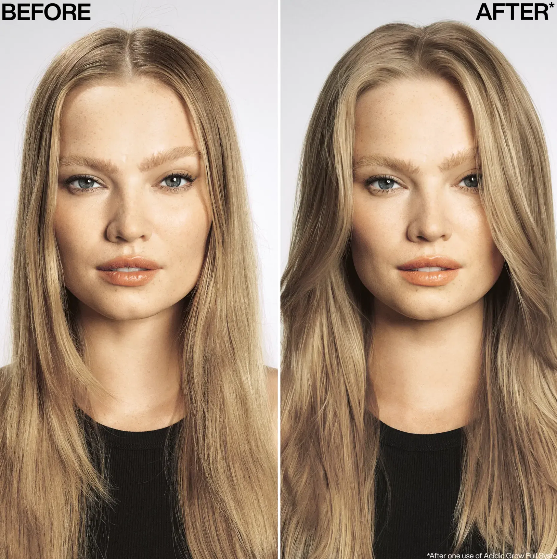 Redken Acidic Grow Full System hiuspohjaseerumi oheneville hiuksille. Auttaa vahvistamaan ja tuuheuttamaan hiuksia.
