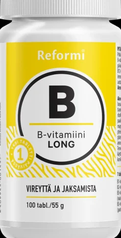 Reformi B-vitamin Long 100tabl ravintolisä