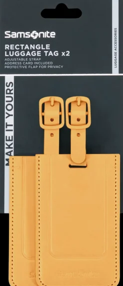Samsonite TA REVOLUTION Rectangle Luggage Tag x2 nimilappu
