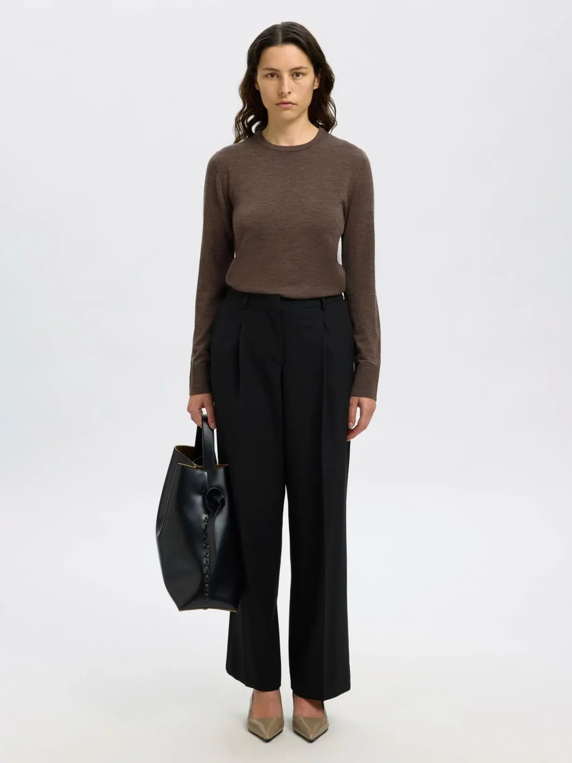 Selected Femme SLFThea merinovillainen neulepusero