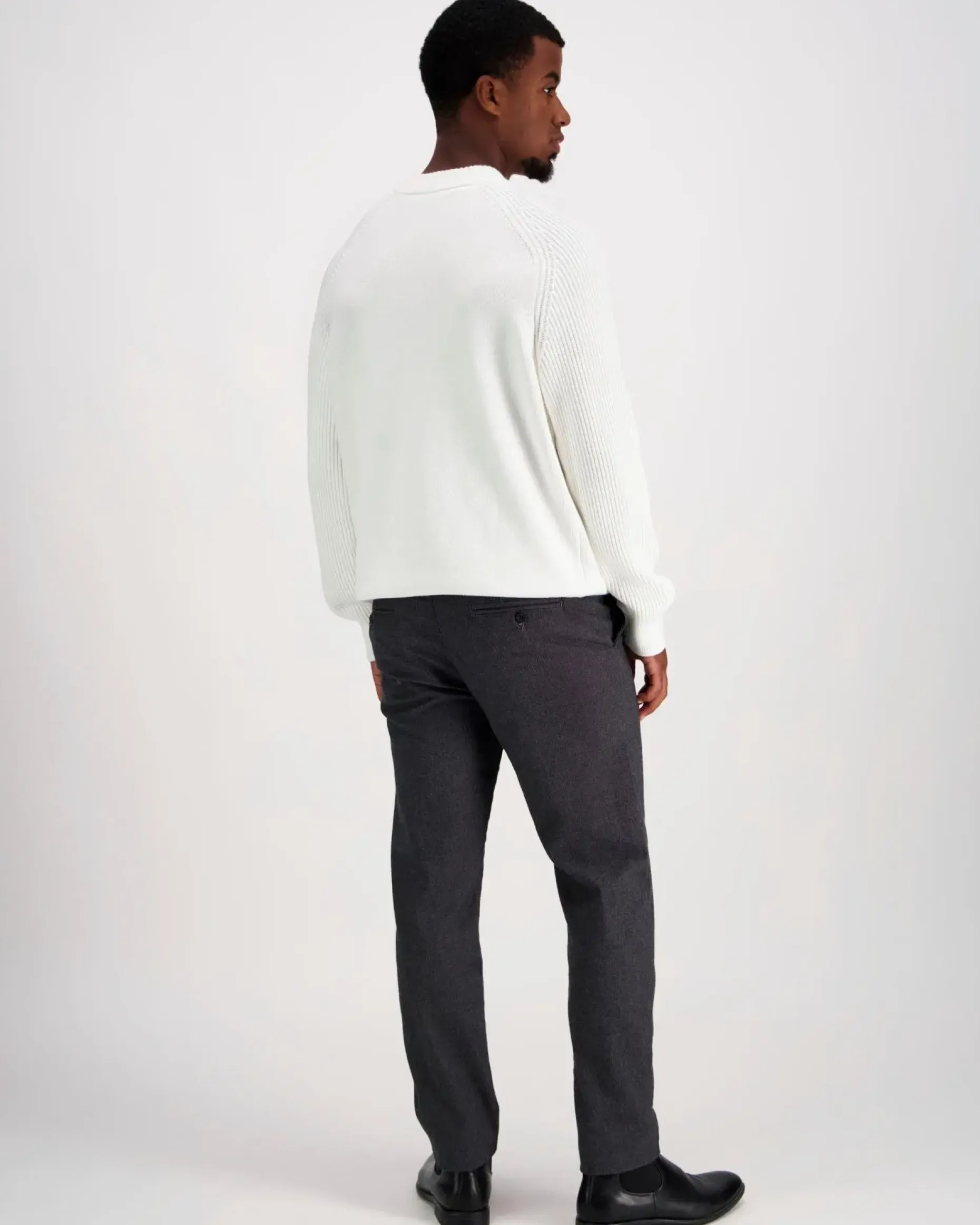 SELECTED HOMME Slhdereck ls knit relaxed rib neule