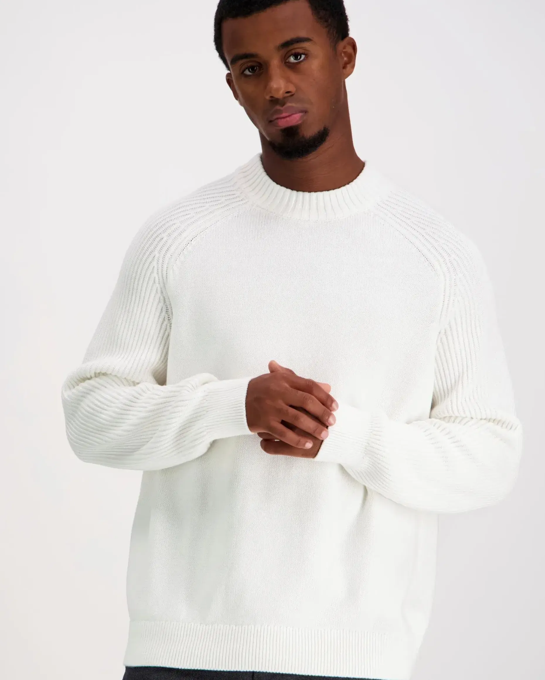 SELECTED HOMME Slhdereck ls knit relaxed rib neule