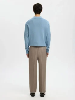 SELECTED HOMME Slh220-loose otto lano pleat pant housut