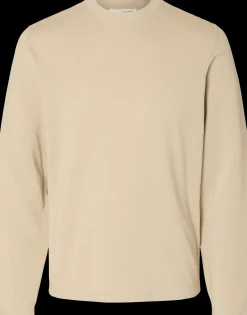 SELECTED HOMME Slhravi ls knit structure crew neule