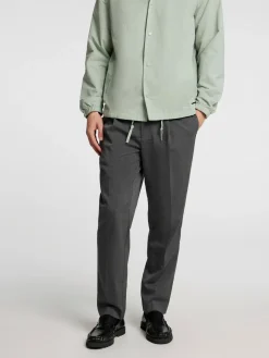 SELECTED HOMME Slh190-reg tapered leroy pleat housut