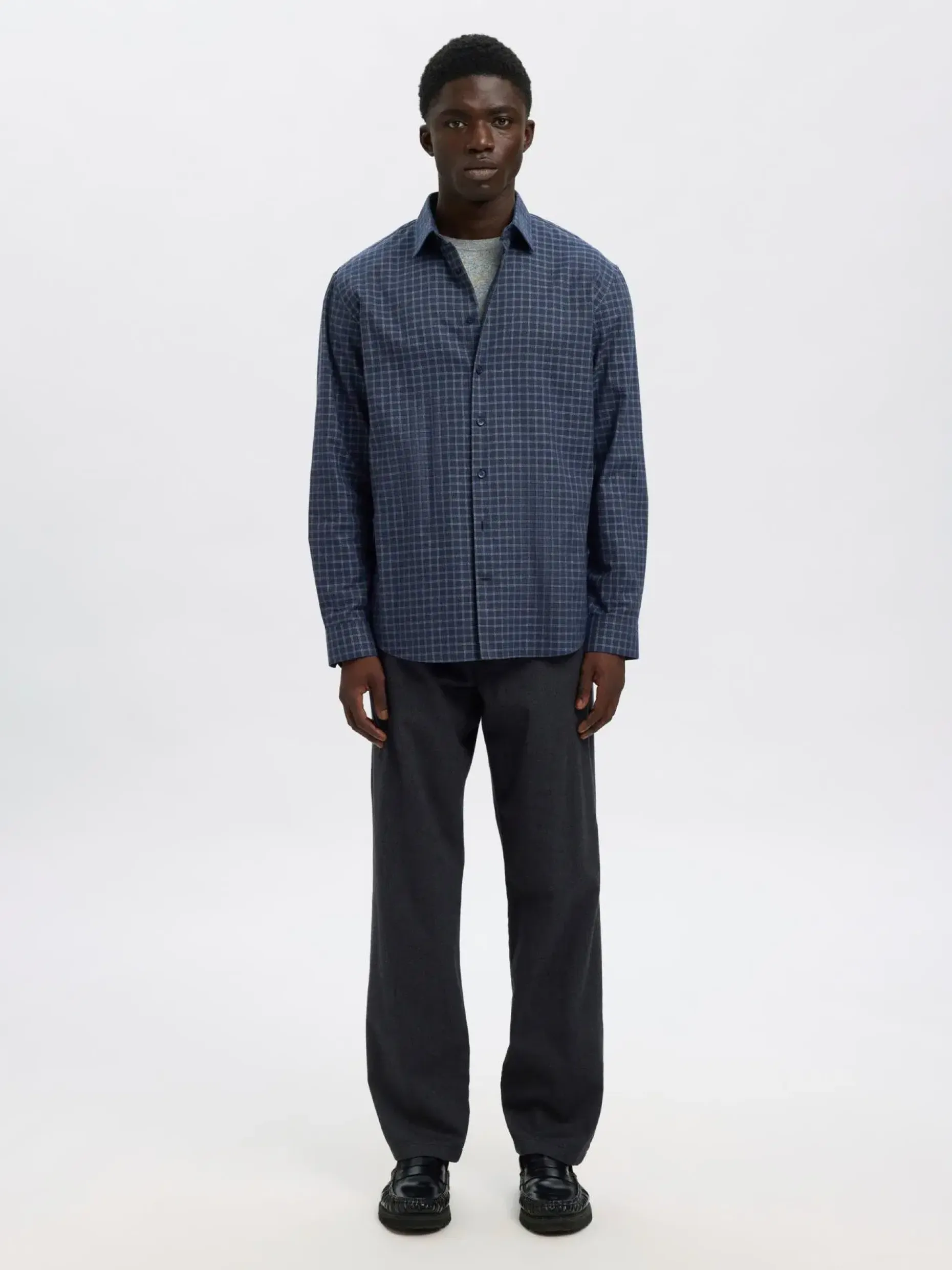SELECTED HOMME Slhreg-leo heather shirt ls