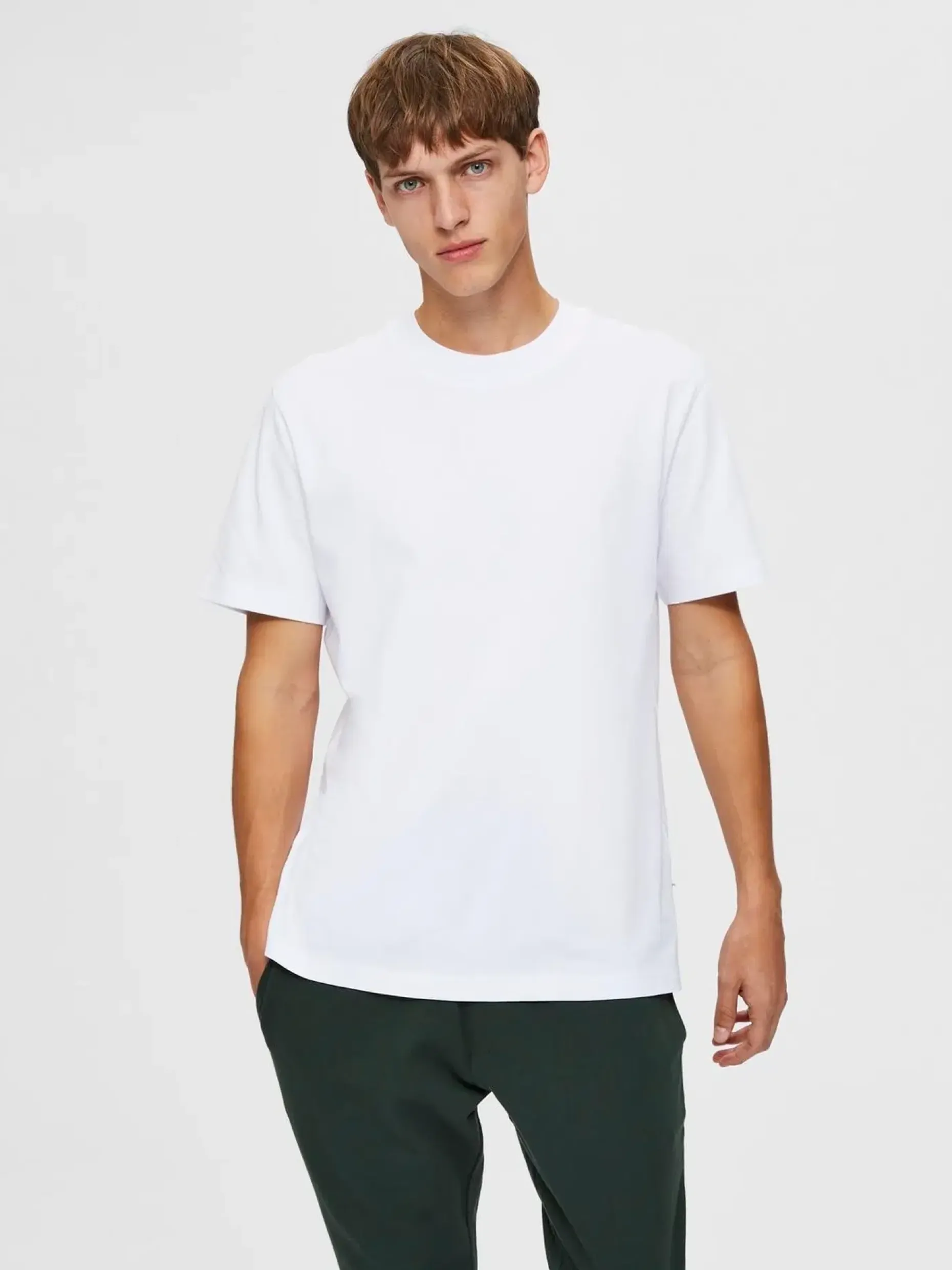 SELECTED HOMME Slhrelaxcolman ss o-neck t-paita