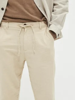 SELECTED HOMME Slh172-slimtape brody pellavahousut