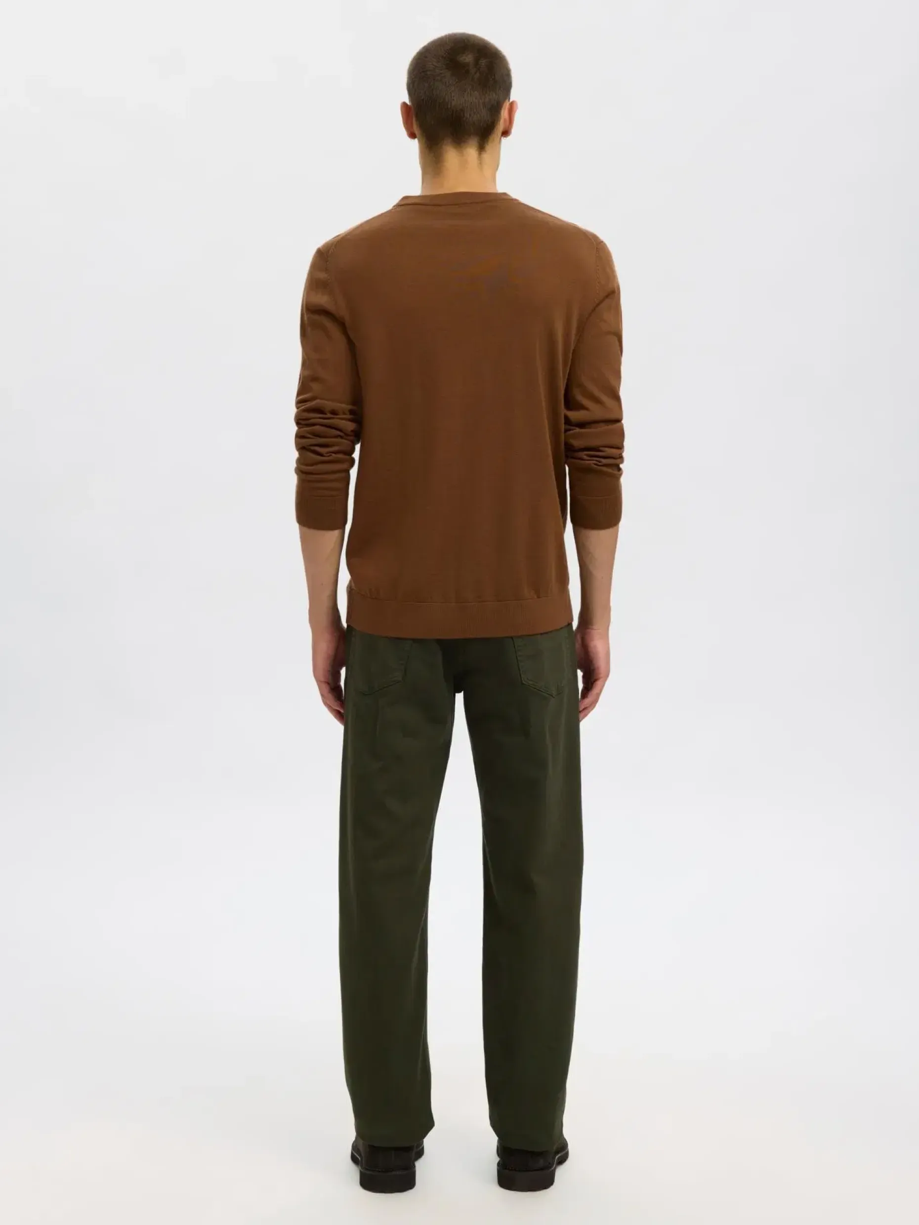 SELECTED HOMME Slhtray ls knit merinoneule