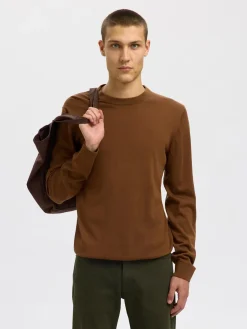 SELECTED HOMME Slhtray ls knit merinoneule
