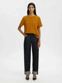 Selected SLFEssential Boxy t-paita
