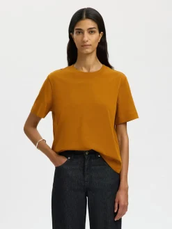 Selected SLFEssential Boxy t-paita