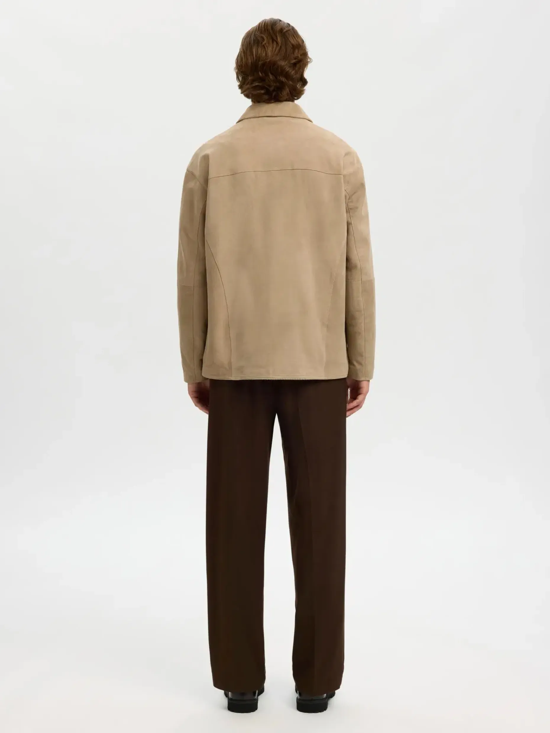 Selected Slhrory suede mokkapaitatakki