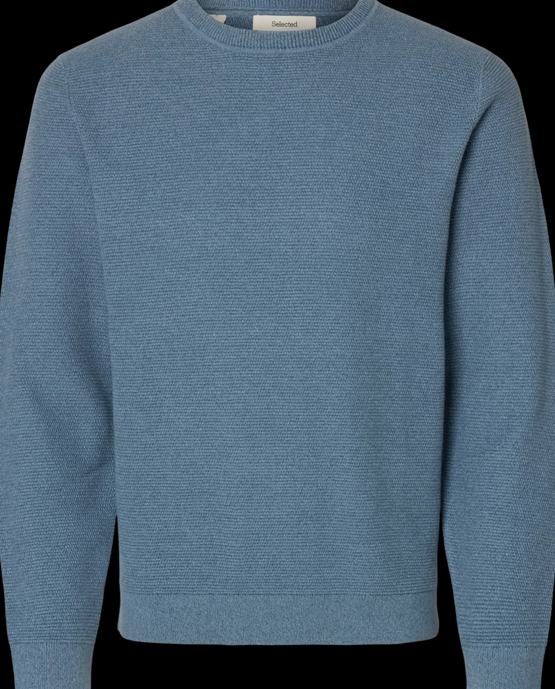 Selected Slhross ls knit structure crew neule