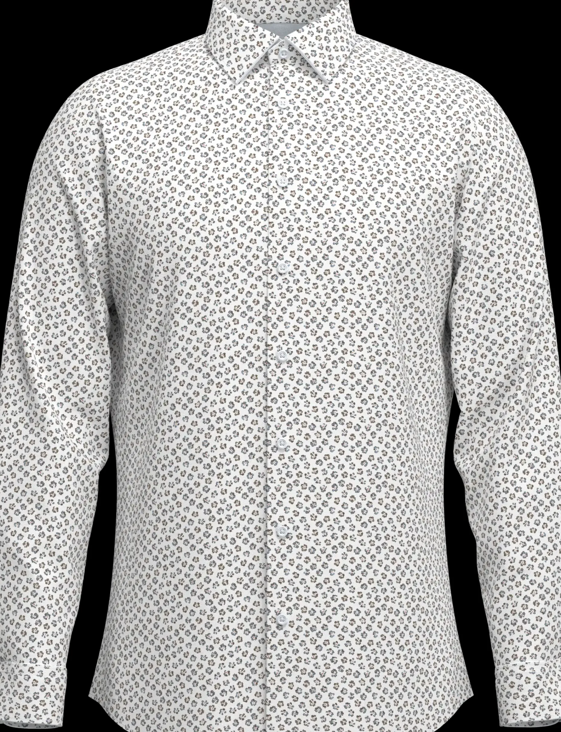 Selected Slhslim-performance shirt ls pukupaita