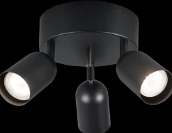 Sessak Lighting Kippo kattospottivalaisin 3-os musta
