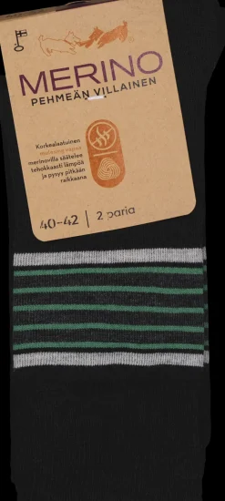 Sidoste 2-pack merinovillasukat