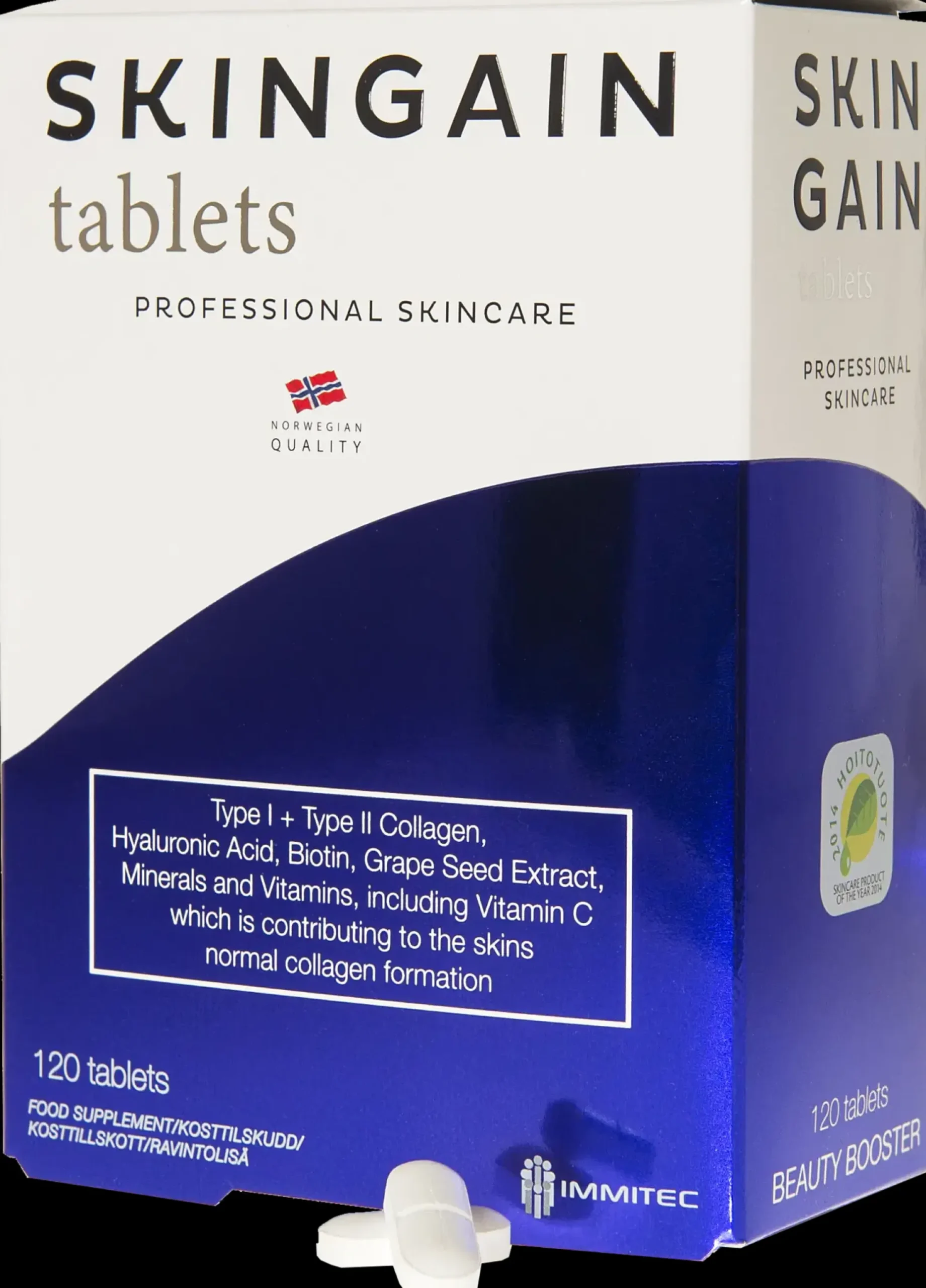 Skingain Professional kollageenivalmiste 120 tabl.