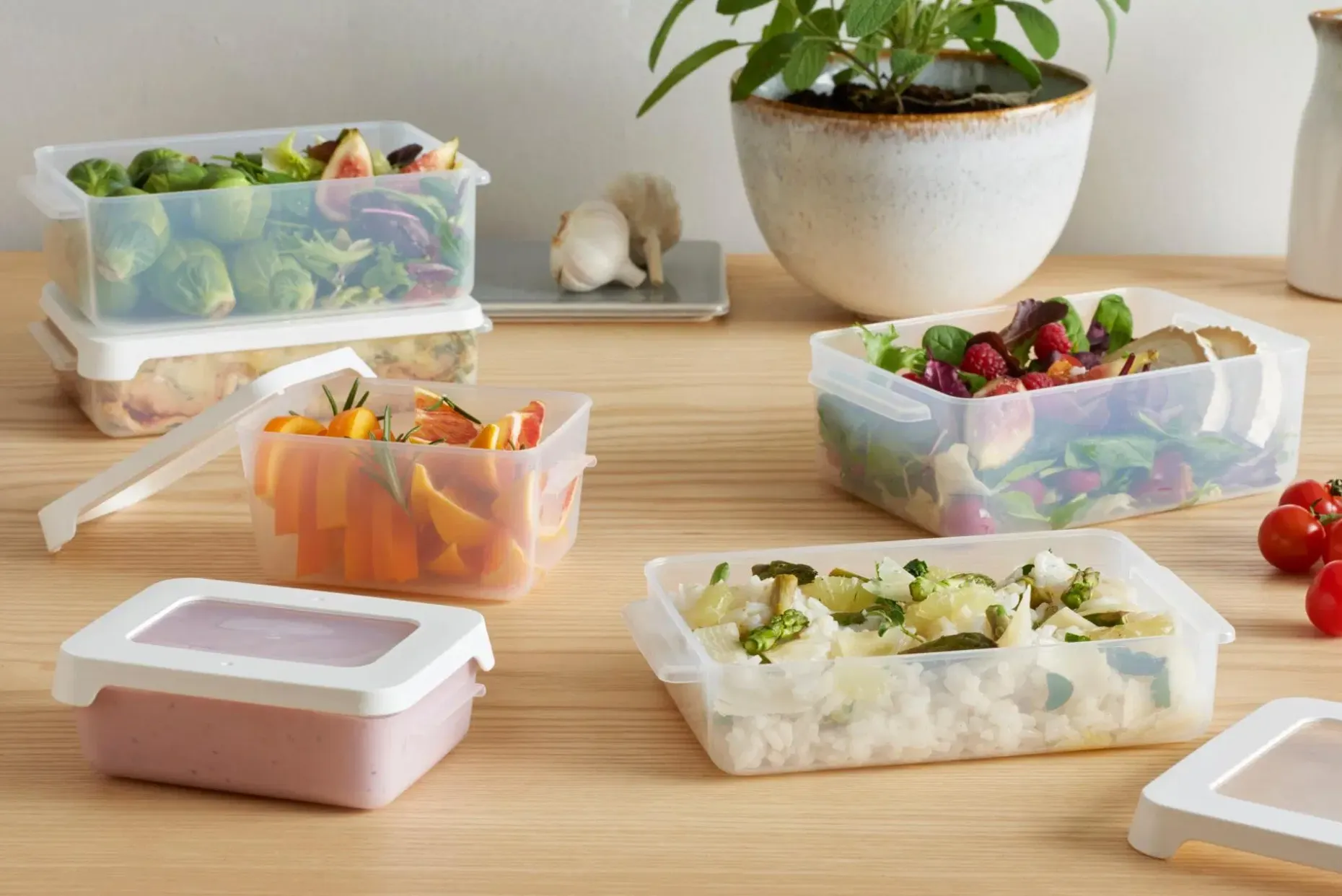 SmartStore™ tiiviörasia 1l kirkas valkoinen