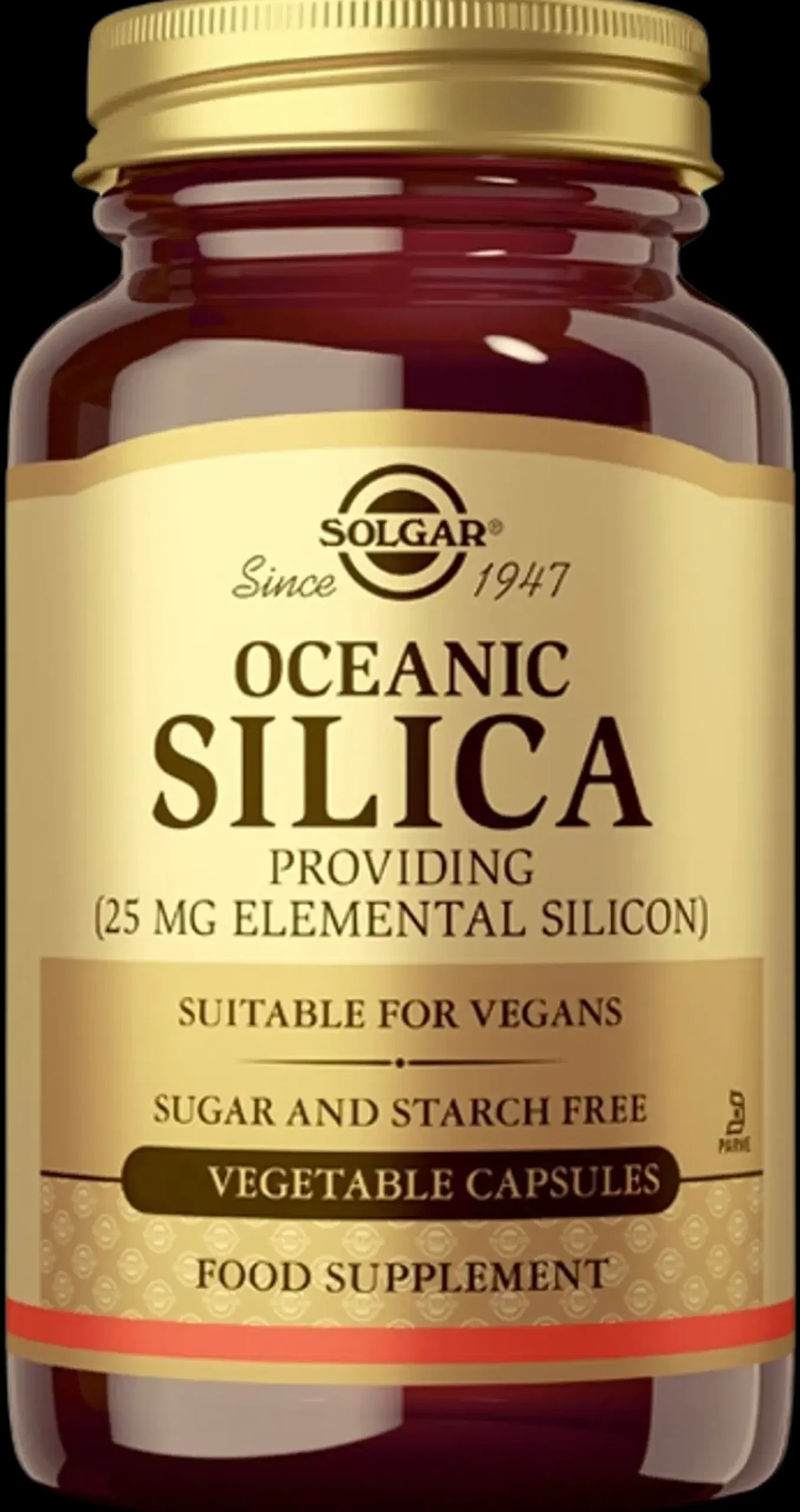 Solgar Oceanic Silica Pii 25 mg ravintolisä 50 kaps.