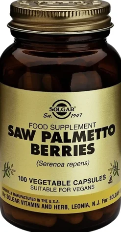 Solgar Saw Palmetto Sahapalmu ravintolisä 100 kaps.