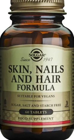 Solgar Skin, Nails & Hairs Formula ravintolisä 60 tabl.
