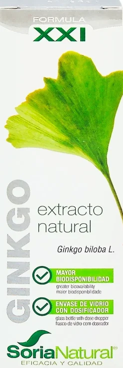 Soria Natural Ginkgo Formula XXI Neidonhiuspuu-uute 50 ml