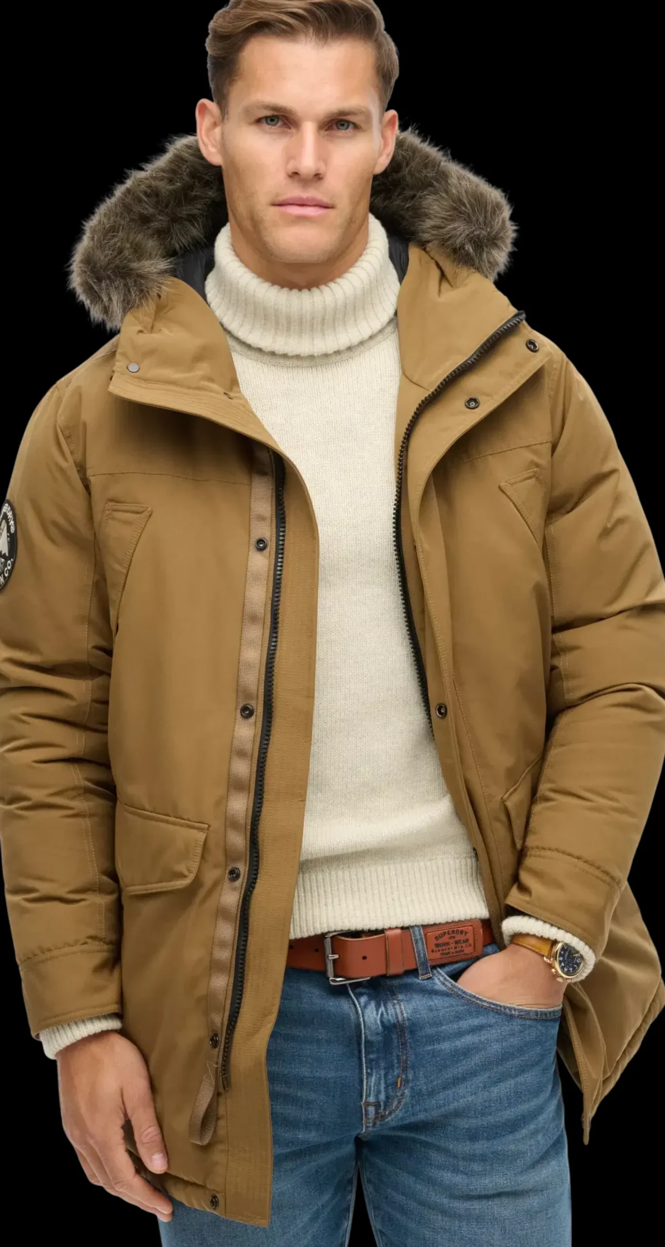 Superdry Everest faux fur parkatakki