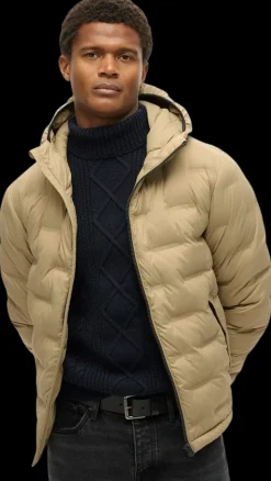 Superdry Hooded quilted puffer takki