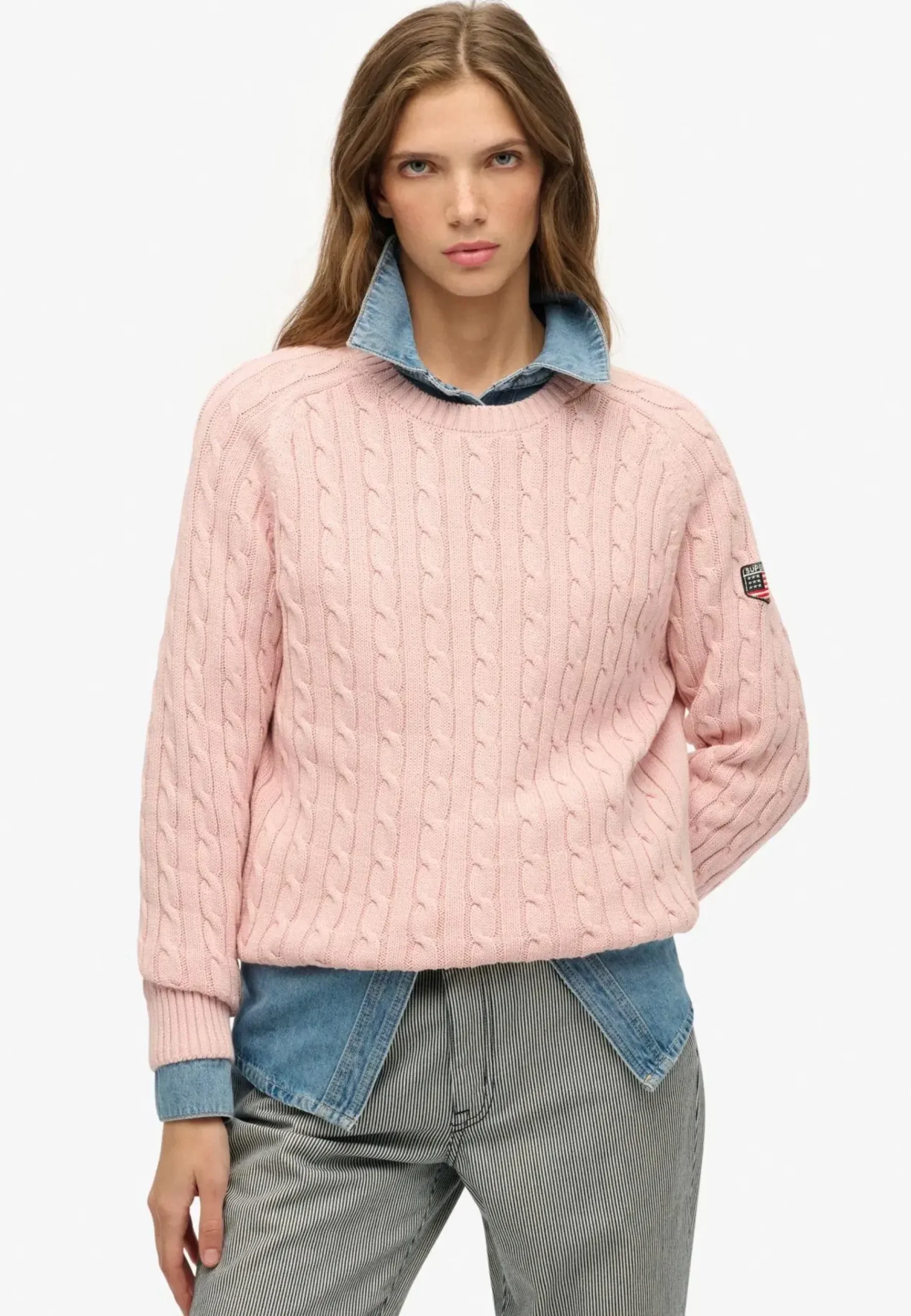Superdry Slouchy palmikkoneule