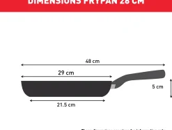 Tefal Intuition Techdome teräspaistinpannu 28cm B8590635