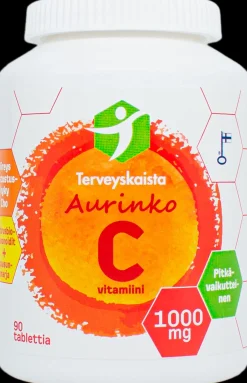 Terveyskaista Aurinko C 1000 mg 90 tabl. PITKÄVAIKUTTEINEN