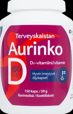 Terveyskaista Aurinko D 150 µg 150 kaps.