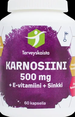 Terveyskaista Karnosiini + E-vitamiini + Sinkki 60 kaps.
